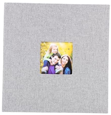Cabilock Fotoalbum Für Selbstgestaltbar Aus Hochwertigem Leinenpapier Für Babyfotos Und Besondere Anlässe Leicht Und Tragbar Einfach Fotos Hinzufügen Und Erinnerungen Festhalten