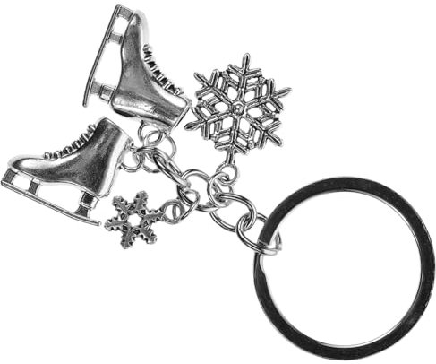 CALLARON Schneeflocke Schlüsselanhänger Schlittschuh-anhänger Schneeanhänger Schlüsselanhänger-dekoration Schlüsselanhänger-verzierung Taschenanhänger Handy-anhänger