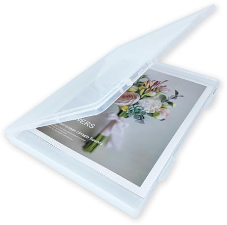 Aogigigio Magazine Protectors for Collectors - Clear Magazine Display Storage Birth Certificate Sleeves Box Case for Book Newspaper Comic, 12 x 9 x 0.8inch