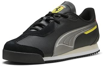 Puma Scuderia Ferrari Roma Shoes, Scarpe da Ginnastica Uomo, Nero Argento Invecchiato Ah25, 43 EU