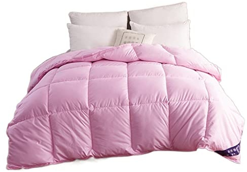 Coperta Invernale Trapuntata - Piumino in Piuma D'Oca/Anatra con Fodera in Cotone - Misura Matrimoniale - Colore: D - Dimensioni: 220x240cm - Peso: 3kg