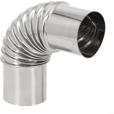 Rohrbogen aus Edelstahl für zuverlässige Belüftung in Öfen (50 mm)