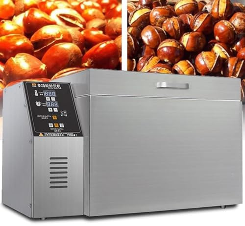 Electric Coffee Bean Roaster Machine, Stainless Steel, Adjustable Timing & Temperature, Perfect for Roasting Coffee, Chestnuts, Peanuts, and Grains