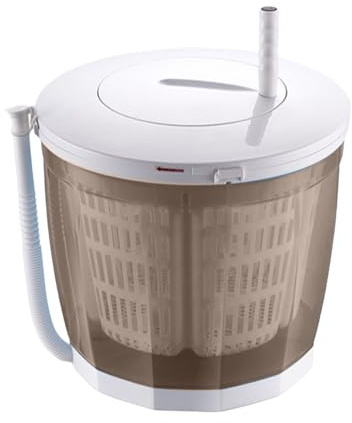 Machine à laver manuelle 2 en 1 avec spins Sèche-linge Solution de linge multifonctionnelle Portable pour les petits espaces Dortoirs Camping avec séchoir rotatif