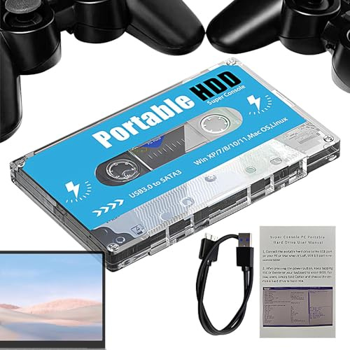 Retrò Disco Console Plug - Play Video Console, Di Gioco Classico 8 Bit, Giochi Arcade Integrati, Dispositivo Di Intrattenimento Portatile Compatto | Per Adulti Camera F