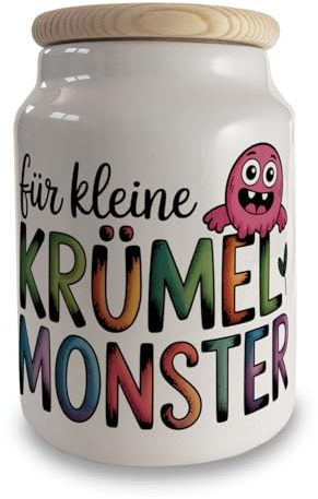 speecheese Rosa Monster Keksdose für kleine Krümelmonster Lustige Aufbewahrungsidee für die Küche