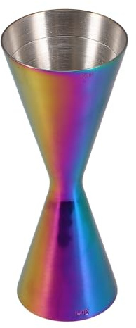 SILENRADAWN Jigger Doppio in Acciaio Inossidabile Finitura Colorata, Misurino da Bar 30/45 Ml per Cocktail, Strumento Professionale per Barman e Uso Domestico