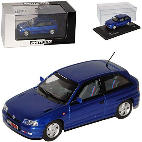Whitebox Opel Astra F GSI 16V 3 Türer Blau 1991-2000 1/43 Modell Auto