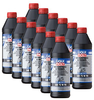 12x LIQUI MOLY 4434 Hochleistungs-Getriebeöl (GL4+) SAE 75W-90