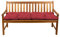 Gutekissen® Bankauflage Stuhlkissen Hollywoodschaukel Garten LS (100x40, Rot)