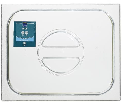 METRO Professional Deckel für GN Container | Polycarbonat | 1/2 | transparent | spülmaschinenfest | mikrowellenfest | -40° bis 100°C | Maße ca. 325 x 265 mm