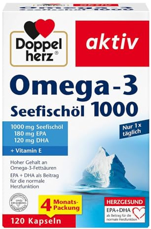 Doppelherz Omega-3 Seefischöl 1000 Kapseln 120 stk
