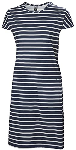 Helly Hansen Mujeres Vestido de Verano W Thalia 2.0, Marineblauer Streifen, M