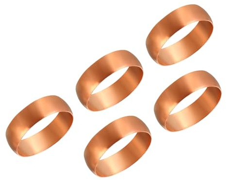 PATIKIL 22mm Rohr AD 50Pack Kompression Hülsen Zwingen Kupfer Zwinge Fitting Kompression Fitting Sortiment Kit für Luft Wasser Gas