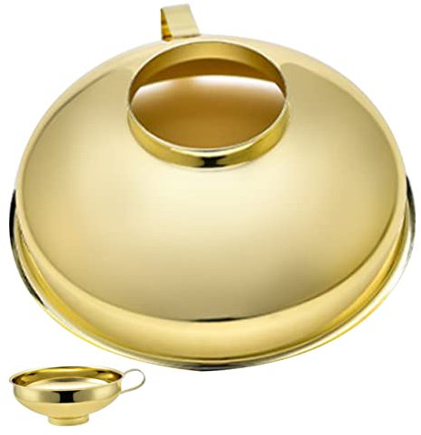 TOPBATHY Imbuto in Acciaio Inossidabile Imbuto Bocca Larga Per Riempire Bottiglie Maniglia Per Appendere e Riporre Facilmente Portatile e Leggero Facile Da Pulire
