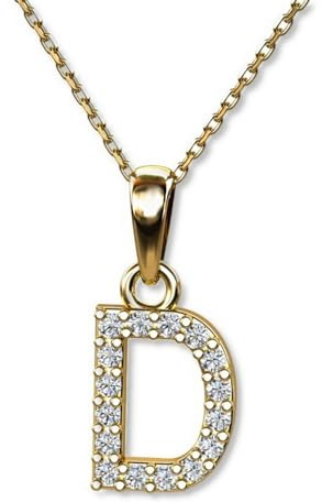 LillyMarie Buchstaben Kette Gold 333 Personalisierte Halskette mit Initial Anhänger Alphabet A-Z Buchstabenkette Damen Namenskette Geschenk für Frauen Weihnachten Geburtstag Valentinstag