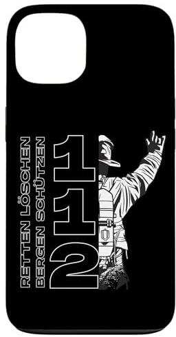 Feuerwehr Retten, Löschen, Bergen, Schützen 112 Herren Mann Hülle für iPhone 13