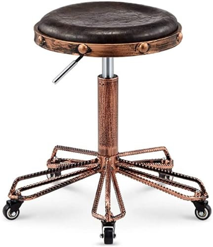 LXGJSQY Hocker auf Rädern Friseurstuhl Hebe-Schiebestuhl Beauty-Drehstuhl Bar-Make-up-Stuhl Maniküre-Hocker (Farbe: D, Größe: Stil1) Hallo