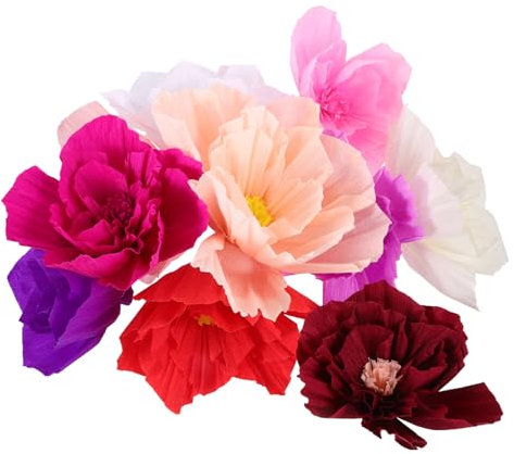 MUSISALY 10 Stück Realistische Papierblumen Große Seidenpapierblumen Wanddeko Für Hochzeit Und Party