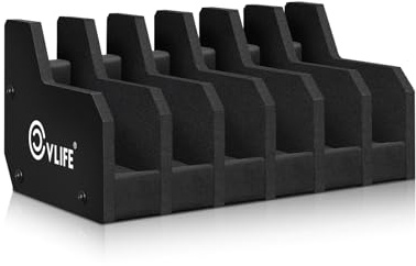 CVLIFE Foam Pistol Rack Handgun Rack for Gun Safe Gun Cabinet Accessories Pistol Holder Stand 6 Slots