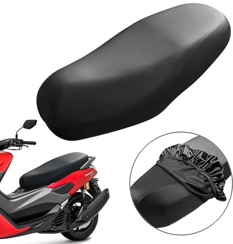 Elegance-go Housse De Selle Moto,Housse Siège Imperméable Élastique avec élastique Antidérapante Housses De Coussin De Rangement Housse De Siège Scooter pour Selle de Moto et Scooter
