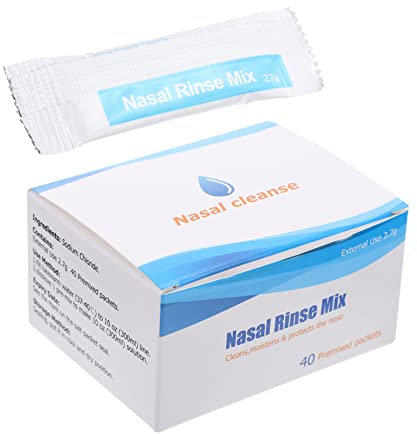 FOMIYES Nasenspülsalz-päckchen – 40 Salzbeutel Für Die Nebenhöhlen Und Reinigung