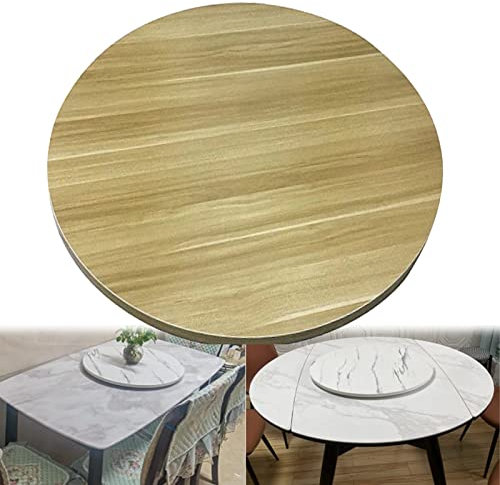 Tocadiscos de madera giratoria grande de 360° para mesa de comedor de cocina, plato de servir resistente Lazy Susan en 6 colores nogal de 10 pulgadas