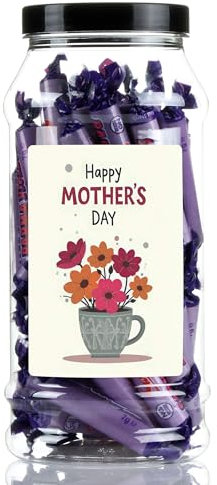 Mothers Day Parma Violets Sweet Gift Jar by Just Treats - A Cup Full of Love - J25