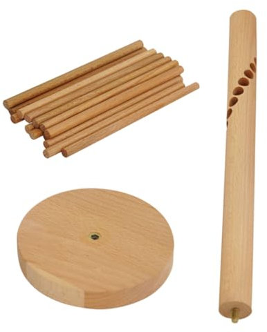 OUNONA Séchoir à Pâtes Fraîches en Bois 45 Cm Support Suspendu pour Séchage Rapide des Nouilles Spaghetti la Cuisine Maison Ustensile Solide et Polyvalent