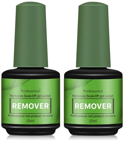 2 PCS Nagellackentferner Für Gelnägel,Gelnägel Entferner, Gel Nail Polish Remover 2-3 Min Quickly Remover Nail Polish,Soak-Off Quick, schadet den Nägeln nicht
