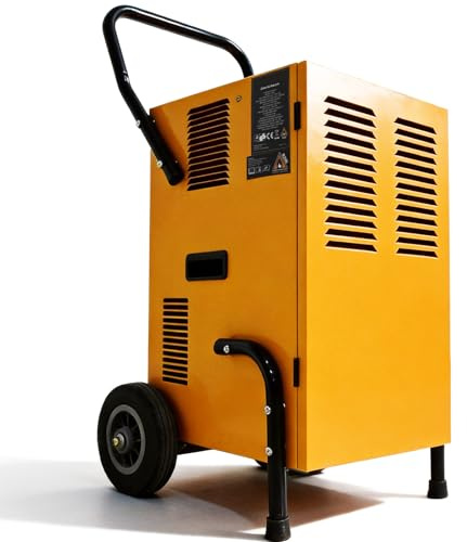DE XI SEN LI Luftentfeuchter 50 L/Tag mit Smart Control, Bautrockner für Keller und Garage, 5,5 L Tank, Dauerablauf