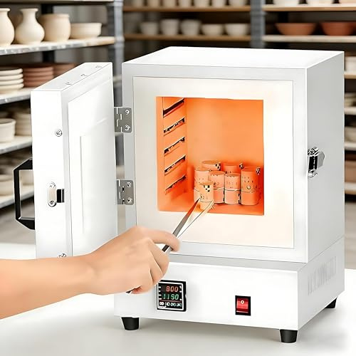 RoyceBee Four électrique Céramique 2000W, 0-1150°C, Affichage Numérique, Four de Table Multifonction pour Bijoux, Argile Métallique, Céramique, Verre et émaillage