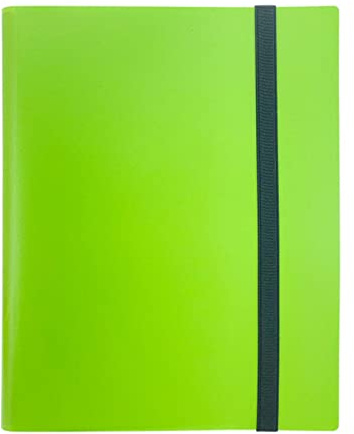 Qianly 360 Trading, Tarjetero, Fundas para Tarjetas, Carpeta de Bolsillo de Carga Lateral, álbumes para Tarjetas, Tarjetas de Juegos, Tarjetas Deportiva, Verde