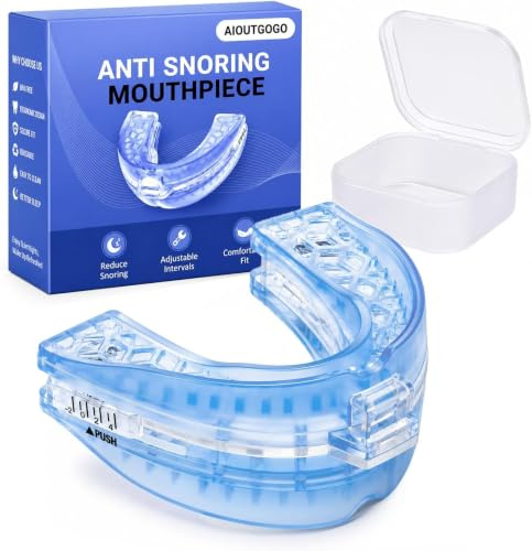 Adjustable Snoring Aids, Anti Snoring Mouthpiece with Customizable Fit | Reusable Anti Snoring Devices, Soft & Comfortable, Compact & Portable, Snoring Aids for Men and Women, Reduce Snoring