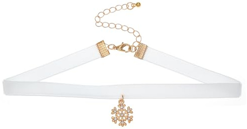 Collier ras du cou Punk Vintage en velours, cloches de noël, flocons de neige, décor de tempérament, chaîne de clavicule, bijoux pour femmes et filles, chaîne de clavicule, collier de décoration en