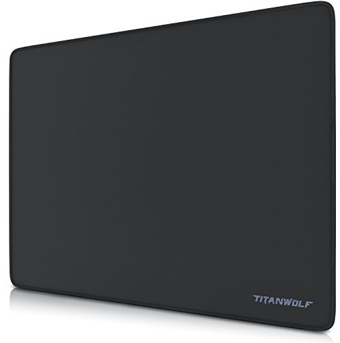 TITANWOLF - XL Gaming Mauspad Titanwolf - 440 x 350mm - XL Mousepad - Tischunterlage Large Size - verbessert Präzision und Geschwindigkeit - Gummiunterseite für stabilen Halt auf glatten Oberflächen