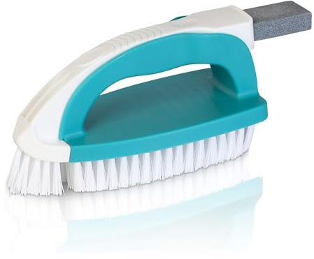 Gre 40040N - Spazzola per la pulizia della linea di galleggiamento e dei bordi della piscina. Spazzola manuale, 21 cm. | Spazzola manuale per la pulizia della linea di galleggiamento e dei bordi della piscina e spa idromassaggio