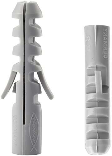 FISCHER® Fischerdübel S 8 mm (1 Stück) Nylondübel 2-fach-Spreizdübel Allzweckdübel Universaldübel Spreizdübel