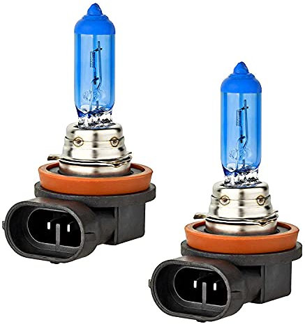 2x Super Weiß H11 55W 12V PGJ19-2 Original Jurmann Trade Xenon Look 6000K Halogen Ersatz PKW Lampe
