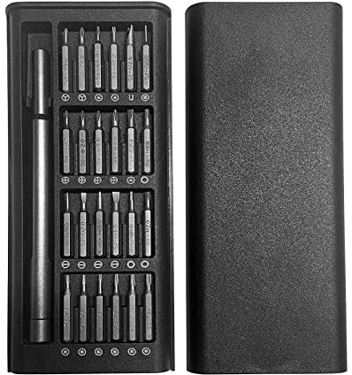 SyiXute Präzision Schraubendreher Set,24 in 1 Mini Schraubenzieher Set,Magnetisches Präzision Mini Reparatur Tool für Brille/Kamera/PS4 Controller/Laptop/Handy/Elektronisches Produkt