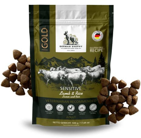 Hypoallergen | Getreidefreies Hundefutter trocken | Lamm & Reis | Magen schonend für ernährungssensible Hunde | Mit hohem Fleischanteil (3kg)