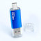 Chiavetta USB C, chiavetta USB 128 GB, 2 in 1 OTG 128 GB USB 2.0 Pen Drive Stick Type-C Thumb Drive Flash Drive per smartphone, PC, laptop, ecc. (blu)