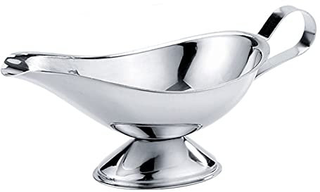 Small Milk jug,Creamer Jug,Churn Jug,2.7Oz/4.7Oz/7.7OzStainless Steel Salad Dressing Server for Salad Dressings Milk Broth Sauces Creamer Gravy Boat Milk(Size:Large) (Size : S)