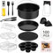 Juego de accesorios para airfryer, juego de 15 piezas, accesorios para freidora de aire caliente de 20 cm, apto para Philips XL, COSORI 5,5L, Cecotec, Tefal etc. 3,8qt-6,8qt Air Fryer apto para
