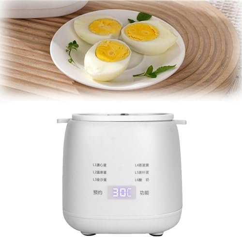 Smart Egg Cooker, Fully Automatic Electric Egg Boiler Machine for Steamed Eggs - Mini Egg Cooker with One-Button Control Heating and Intelligent Power Off - Safe and Reliable