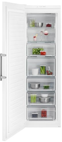 AEG Series 6000 Freestanding Freezer OAG6N281EW, 186 cm, NoFost, Capacity 280L, Frostmatic Fast Freeze Function, Quick-opening Doors, Electronic Control, No Defrosting, Upright Freezer 1860x595x650mm