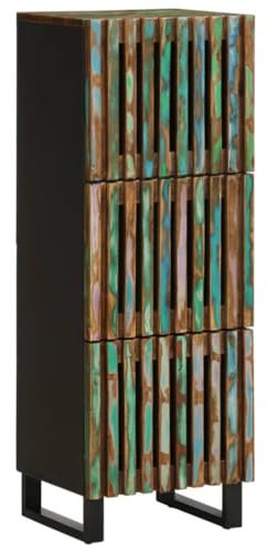NQJIBUE Home Garden,Highboard 40x34x110cm Massivholz Akazie