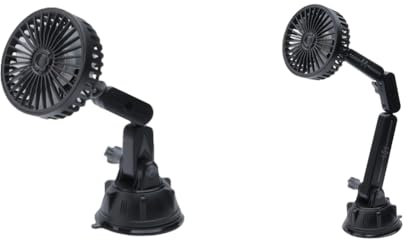 LYEAA Ventilatore per parabrezza auto girevole a 360 gradi USB per tutti i veicoli