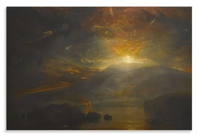 Joseph Mallord William Turner, Weltmeisterwerke, Soufriere Berge in St. Vincent, Posterdruck, Fotokunst, Gemälde, Leinwand, Heimdekoration, Schlafzimmer, moderne Dekoration, 50 x 75 cm