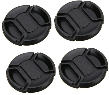 ROMISBABA 4Pcs Camera Lens Protectors Dustproof Lens Caps Quick Detach Seal for DSLR Photography Accessories